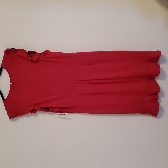 👗Old Navy Sleeveless Ruffle-Trim Sheath Dress for Women Pink Tangiers NWT👗 - Picture 6 of 8